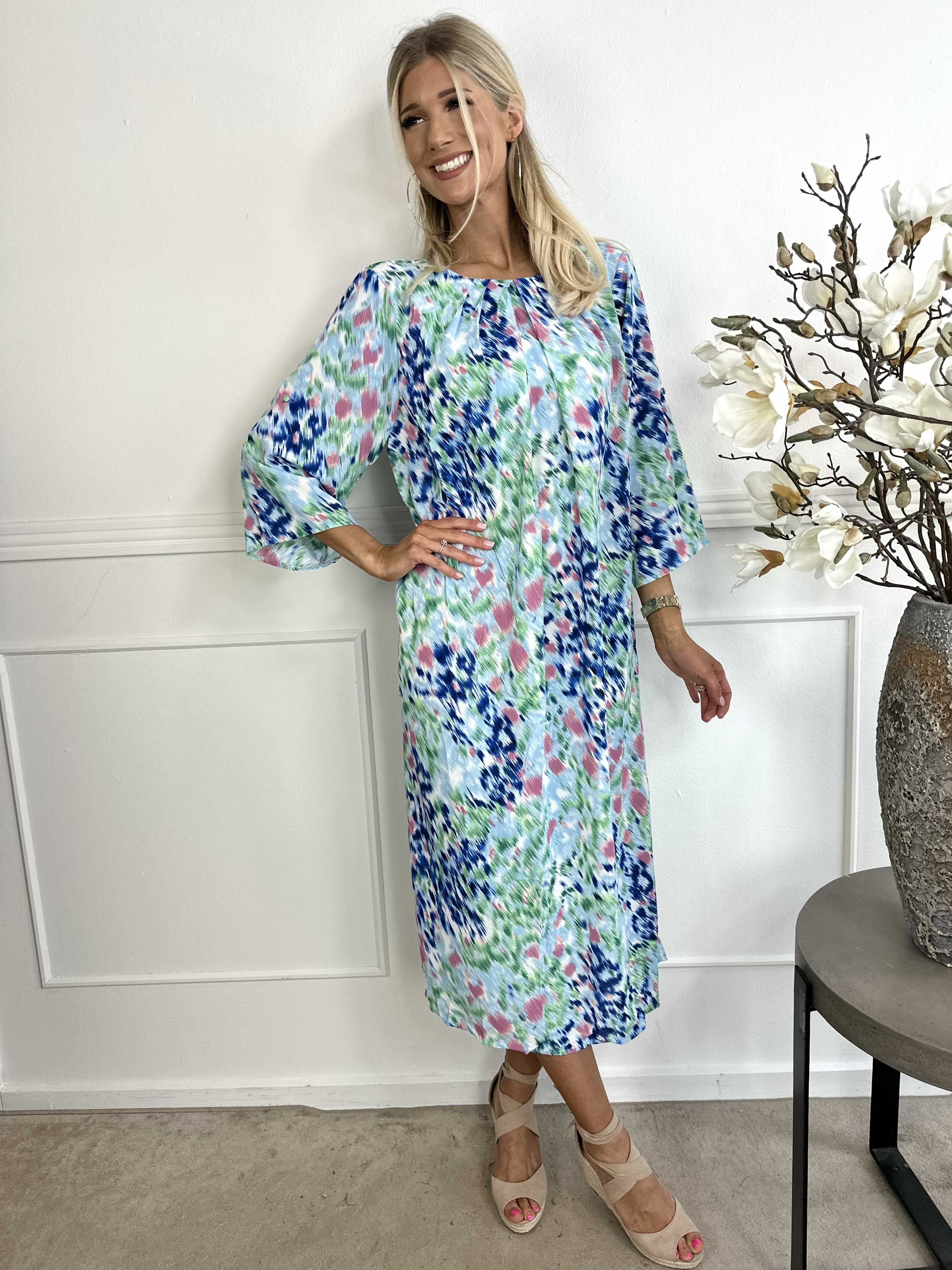 Gigi - Flerfarvet mønstret tunikakjole